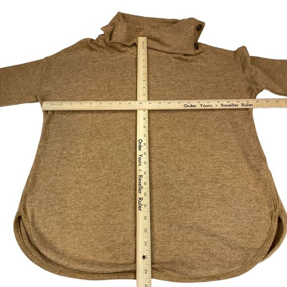 Ruby RD Comfy and Cozy Sweater Women's Medium Brown Cowl Neck Pullover - Picture 4 of 12